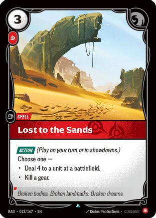 Lost to the Sands (013/167) - Riftbound - [Radiance] Foil