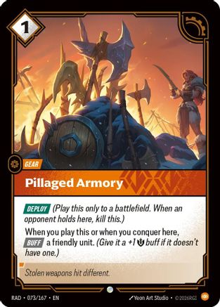 Pillaged Armory (073/167) - Riftbound - [Radiance] Foil