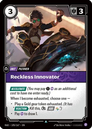 Reckless Innovator (105/167) - Riftbound - [Radiance] Foil