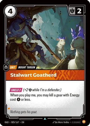 Stalwart Goatherd (083/167) - Riftbound - [Radiance] Foil