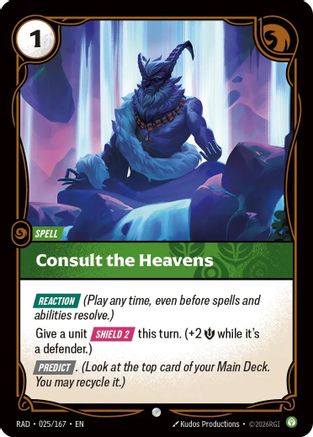 Consult the Heavens (025/167) - Riftbound - [Radiance] Foil