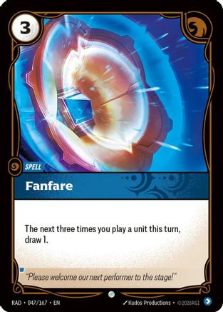 Fanfare (047/167) - Riftbound - [Radiance] Foil
