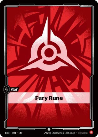 Fury Rune (R01) - Riftbound - [Radiance] Foil