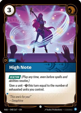 High Note (048/167) - Riftbound - [Radiance] Foil