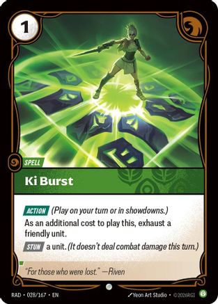 Ki Burst (028/167) - Riftbound - [Radiance] Foil