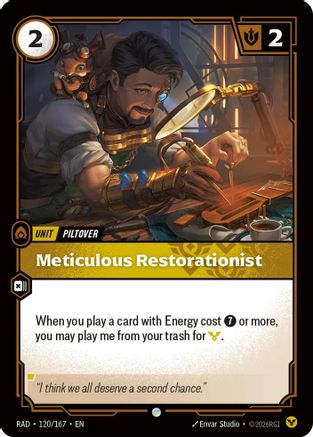 Meticulous Restorationist (120/167) - Riftbound - [Radiance] Foil