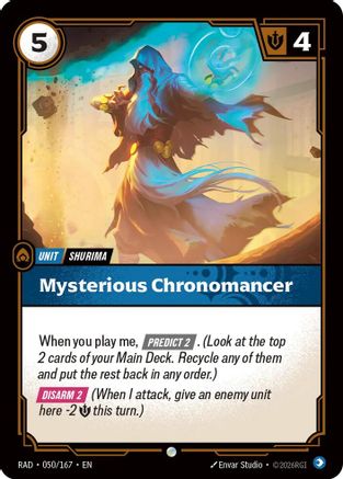Mysterious Chronomancer (050/167) - Riftbound - [Radiance] Foil