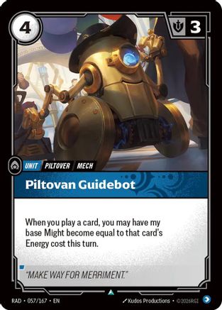 Piltovan Guidebot (057/167) - Riftbound - [Radiance] Foil