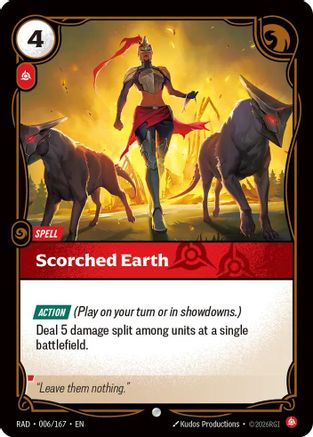 Scorched Earth (006/167) - Riftbound - [Radiance] Foil