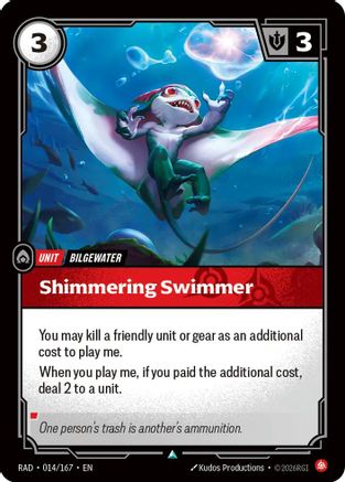 Shimmering Swimmer (014/167) - Riftbound - [Radiance] Foil