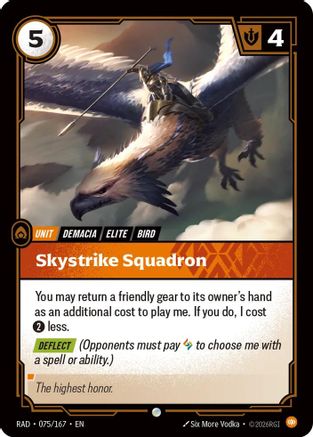 Skystrike Squadron (075/167) - Riftbound - [Radiance] Foil