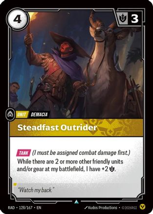 Steadfast Outrider (128/167) - Riftbound - [Radiance] Foil