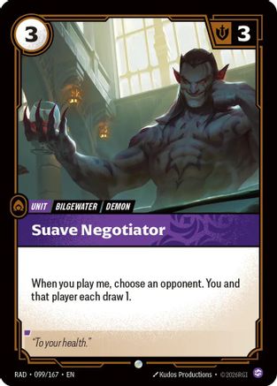 Suave Negotiator (099/167) - Riftbound - [Radiance] Foil