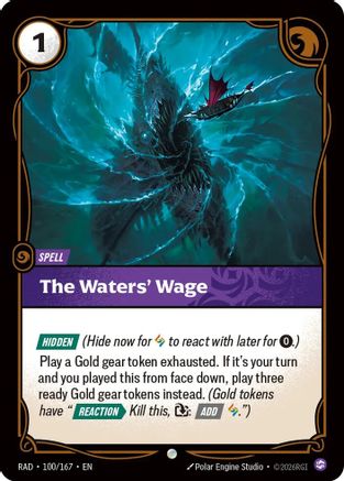 The Waters' Wage (100/167) - Riftbound - [Radiance] Foil