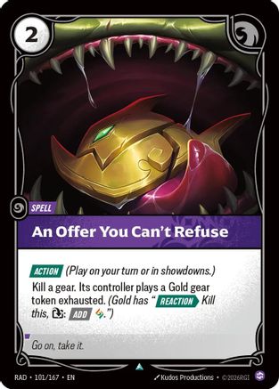 An Offer You Can't Refuse (101/167) - Riftbound - [Radiance] Foil