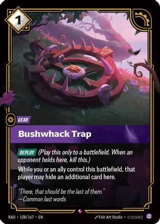 Bushwhack Trap (108/167) - Riftbound - [Radiance] Foil