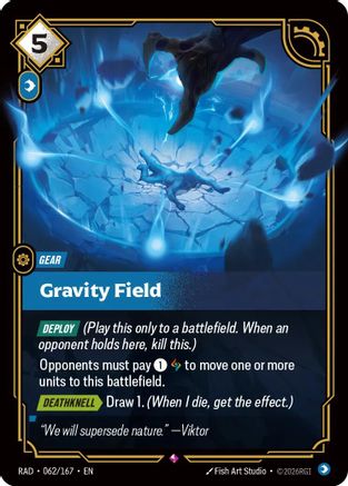 Gravity Field (062/167) - Riftbound - [Radiance] Foil