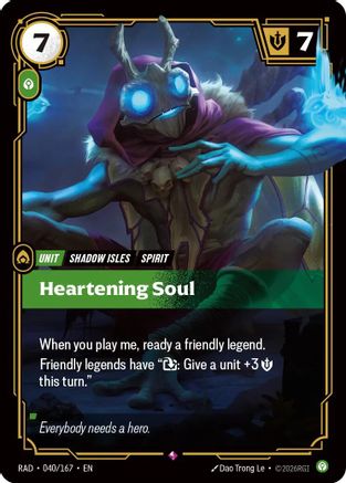 Heartening Soul (040/167) - Riftbound - [Radiance] Foil