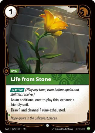 Life from Stone (029/167) - Riftbound - [Radiance] Foil