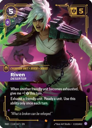 Riven, Deserter (114/167) - Riftbound - [Radiance] Foil