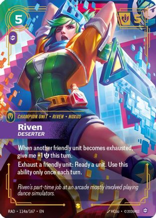 Riven, Deserter (Alternate Art) (114a/167) - Riftbound - [Radiance] Foil