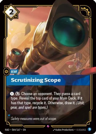Scrutinizing Scope (064/167) - Riftbound - [Radiance] Foil
