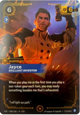 Jayce, Brilliant Inventor (068/166) - Riftbound - [Riftbound Organized Play Promotional Cards] Foil