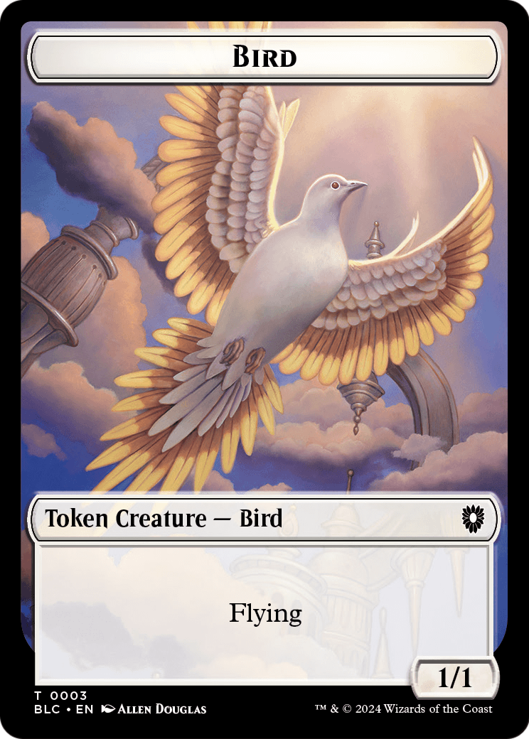 Bird  [Bloomburrow Commander Tokens] Foil