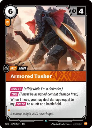 Armored Tusker (078/167) - Riftbound - [Radiance] Foil