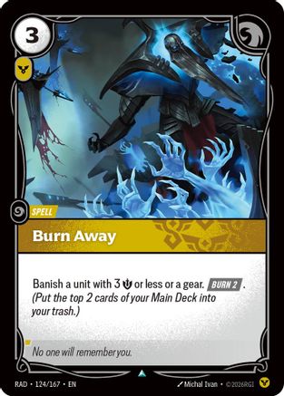 Burn Away (124/167) - Riftbound - [Radiance] Foil