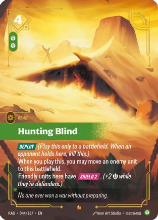 Hunting Blind (044/167) - Riftbound - [Radiance] Foil