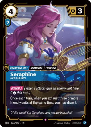 Seraphine, Inspiring (065/167) - Riftbound - [Radiance] Foil