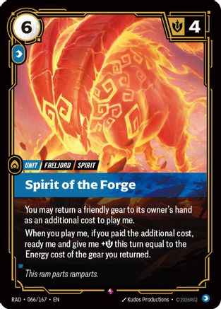Spirit of the Forge (066/167) - Riftbound - [Radiance] Foil