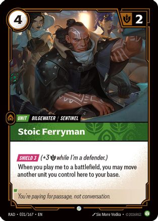 Stoic Ferryman (031/167) - Riftbound - [Radiance] Foil