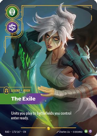 Riven, The Exile (Overnumbered) (173/167) - Riftbound - [Radiance] Foil