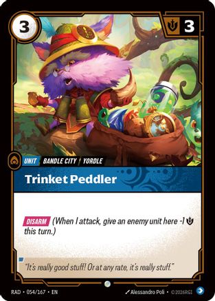 Trinket Peddler (054/167) - Riftbound - [Radiance] Foil