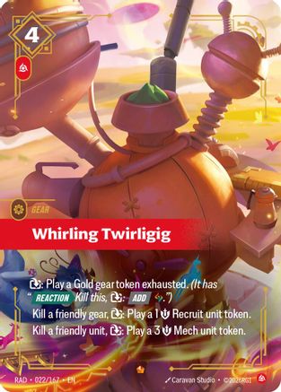 Whirling Twirligig (022/167) - Riftbound - [Radiance] Foil