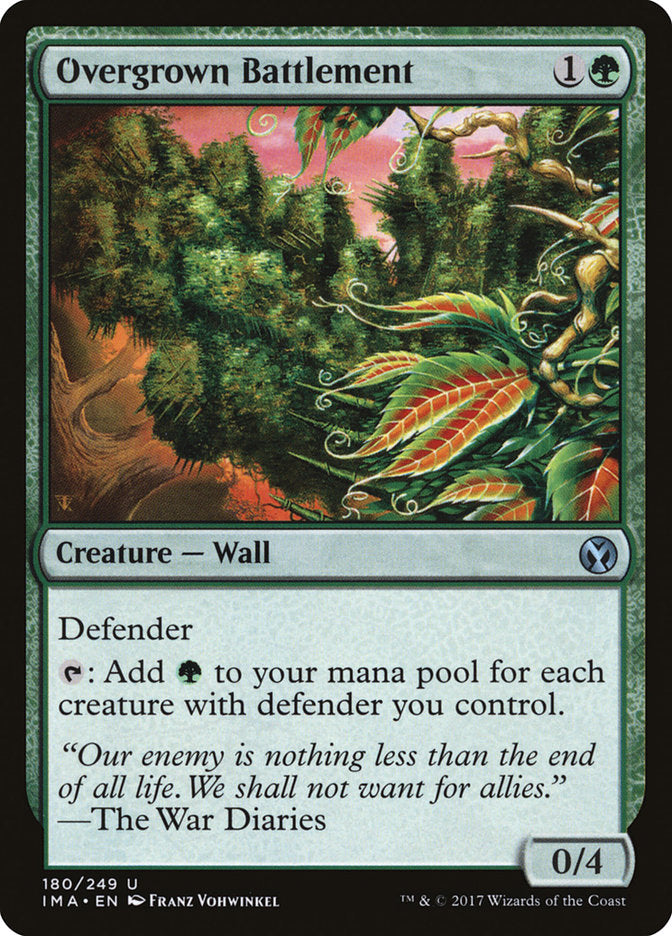 Overgrown Battlement [Iconic Masters] Foil