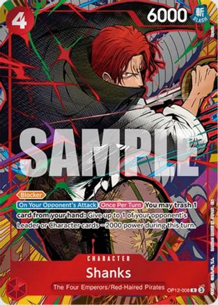 Shanks (OP12-008) (Mini Case Set Vol. 3 Ryuda Artwork) (OP12-008) - [One Piece Promotion Cards] Foil