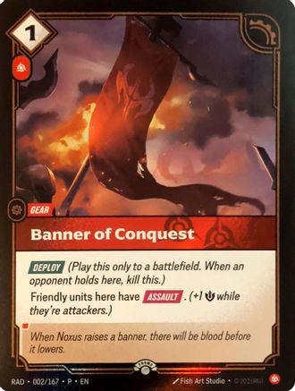 Banner of Conquest (002/167) - Riftbound - [Riftbound Organized Play Promotional Cards] Foil