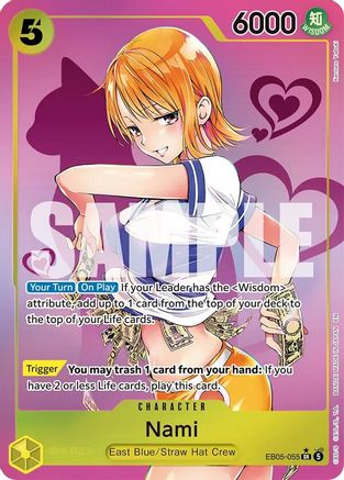 Nami (055) (Kentaro Yabuki) (EB05-055) - [Extra Booster: One Piece Heroines Edition Vol. 2] Foil