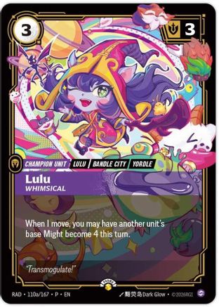 Lulu, Whimsical (110a/167) - Riftbound - [Riftbound Promotional Cards] Foil