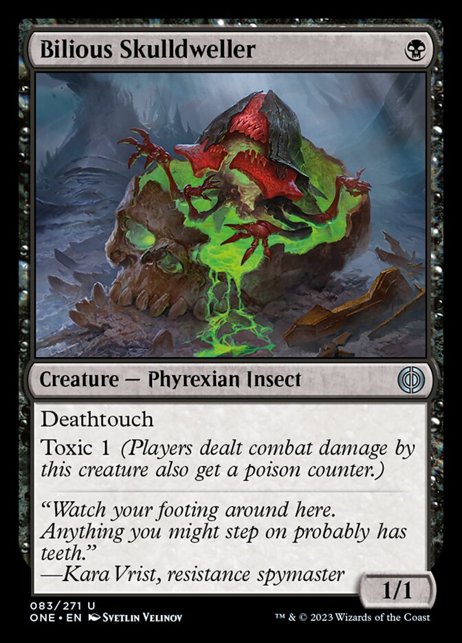 Bilious Skulldweller [Phyrexia: All Will Be One] Foil