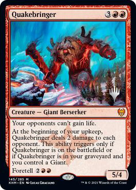 Quakebringer (Promo Pack) [Kaldheim Promos] Foil