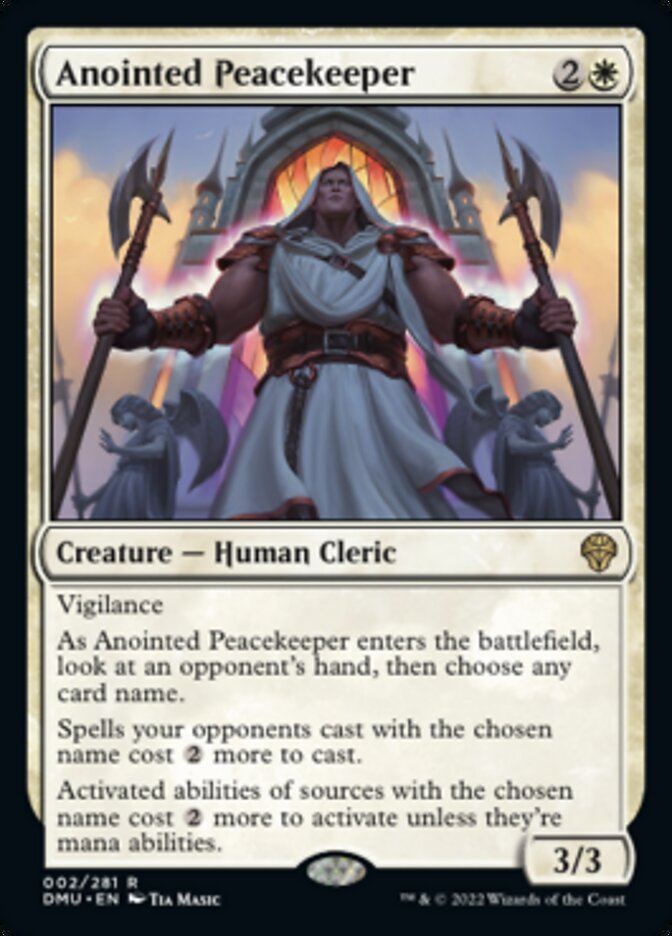 Anointed Peacekeeper [Dominaria United] Foil