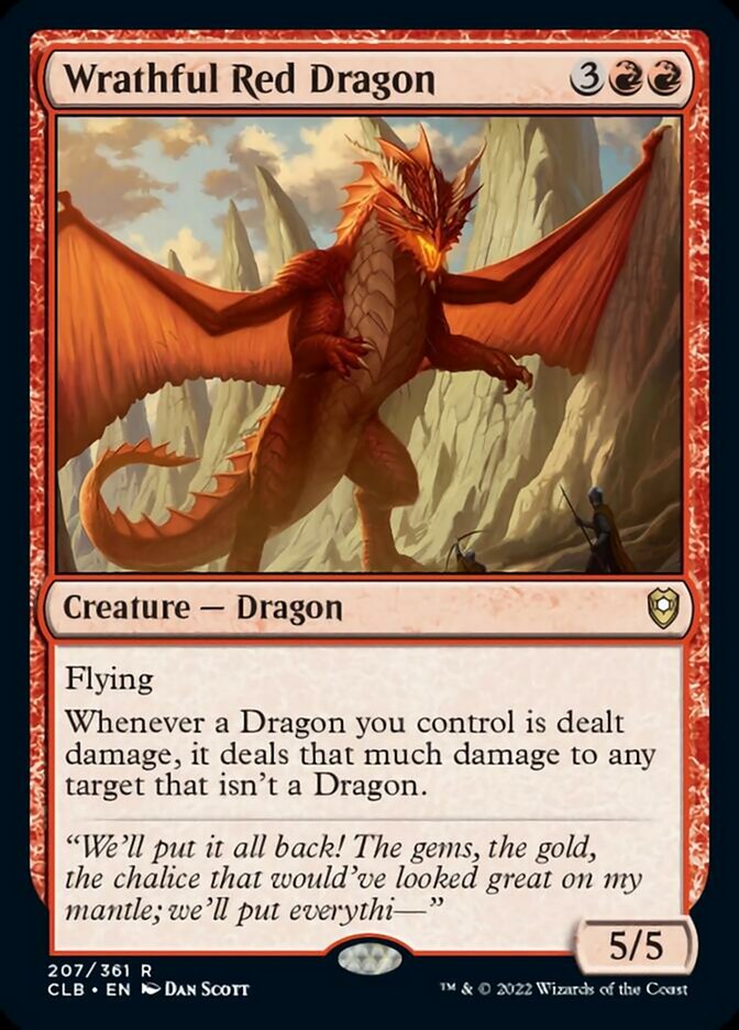 Wrathful Red Dragon [Commander Legends: Battle for Baldur's Gate] Foil