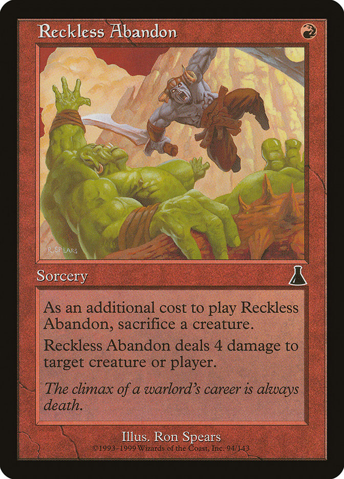Reckless Abandon [Urza's Destiny] Foil