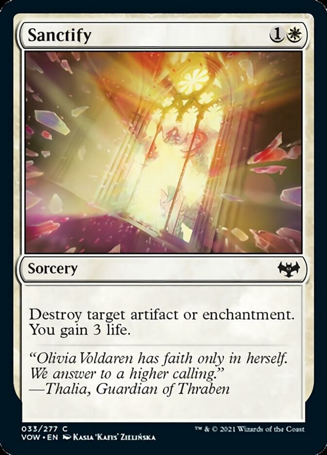 Sanctify [Innistrad: Crimson Vow] Foil