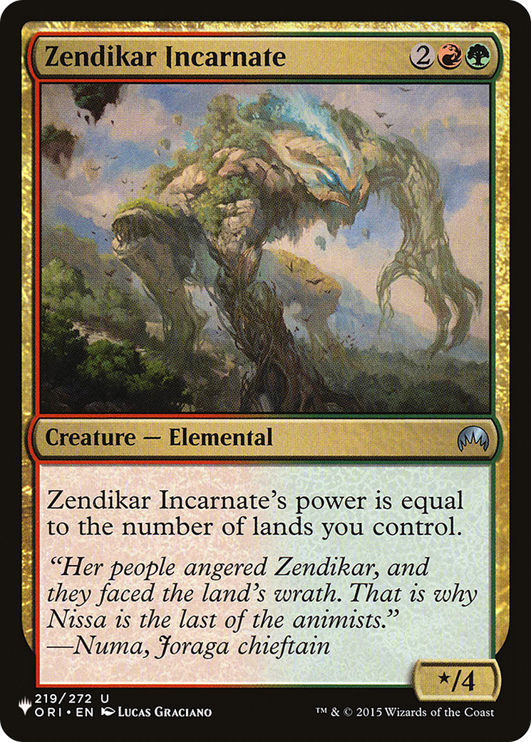 Zendikar Incarnate  [The List]