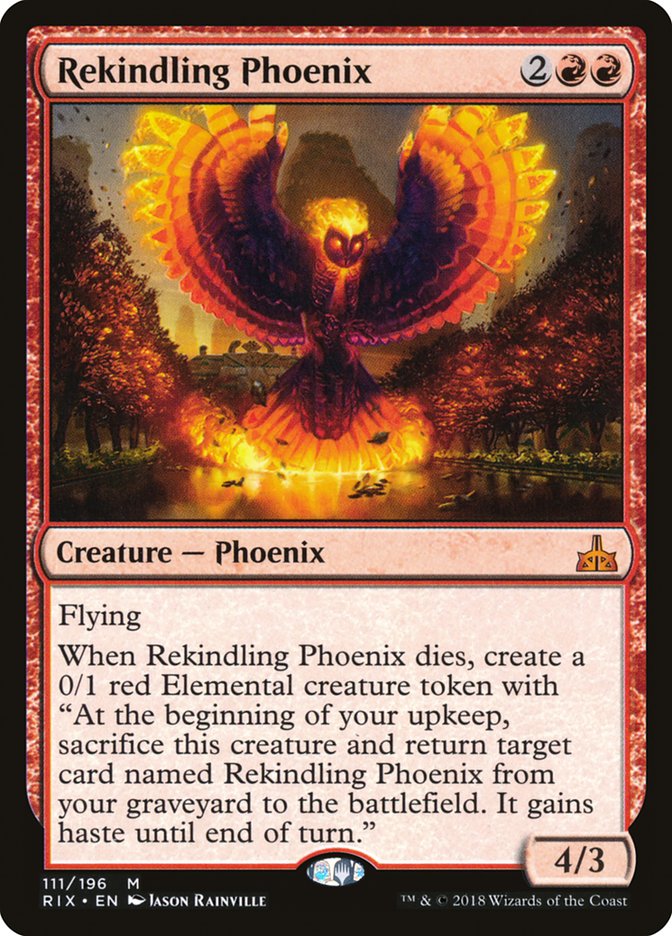 Rekindling Phoenix [Rivals of Ixalan] Foil